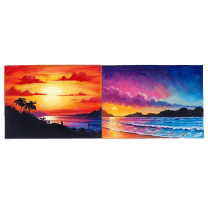 Beautiful Sunset Painting PNG 06262024 PNG image with transparent background