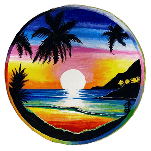 Beautiful Sunset Painting PNG hlf86 PNG image with transparent background