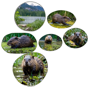 Beaver in Natural Habitat PNG 40 PNG image with transparent background