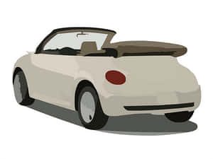 Beetle Convertible Cartoon PNG image with transparent background
