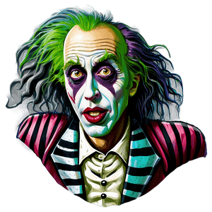 Beetlejuice Portrait Art PNG 05232024 PNG image with transparent background