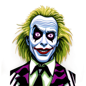Beetlejuice Portrait Art PNG 24 PNG image with transparent background