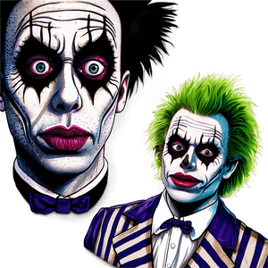 Beetlejuice Portrait Art PNG wmo PNG image with transparent background