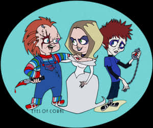 “ Beetlejuice Toon Style Chucky Fambasically I Drew - Chucky And Tiffany Cartoon, HD Png Download PNG image with transparent background