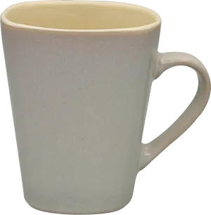 Beige Ceramic Coffee Mug PNG Image