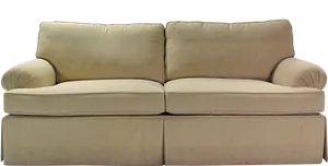 Beige Comfortable Sofa PNG Image
