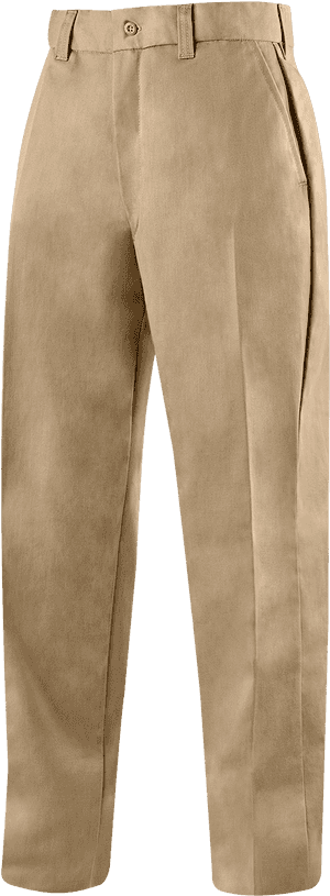 Beige Dress Pants Product Photography PNG with transparent background