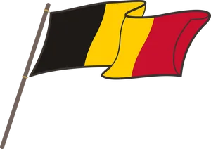 Belgian Flag Illustration PNG Image