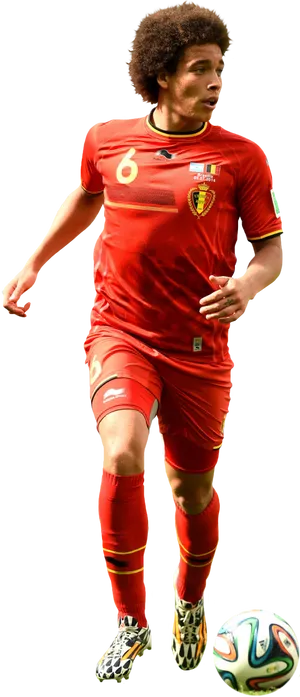 Belgian Footballer In Action PNG Image