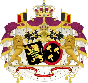 Belgian_ Royal_ Coat_of_ Arms PNG Image