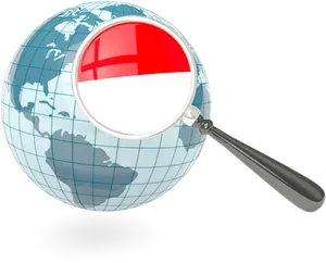 Belgium Focused Search Globe PNG Image