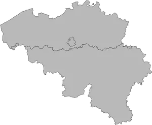 Belgium Outline Map PNG Image