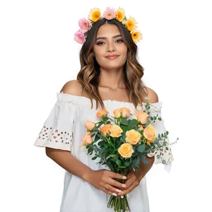 Bella With Flowers Png Tui23 PNG Image