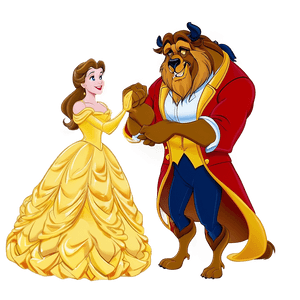 Belle And Beast Dance Scene PNG fpb80 PNG image with transparent background
