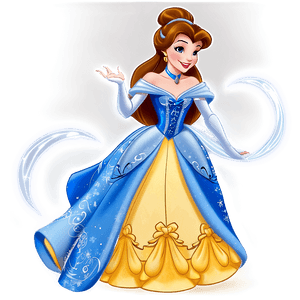 Belle Disney Princess PNG wlc55 PNG image with transparent background