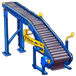 Belt Conveyor System Design Png Dgj PNG Image