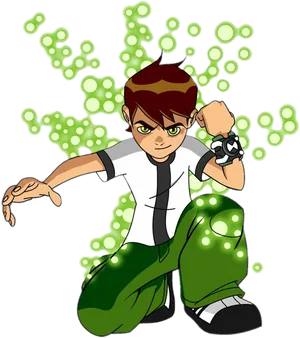 Ben_10_ Activating_ Omnitrix PNG Image