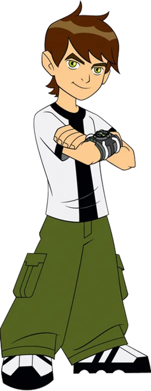 Ben10 Hero Stance PNG Image