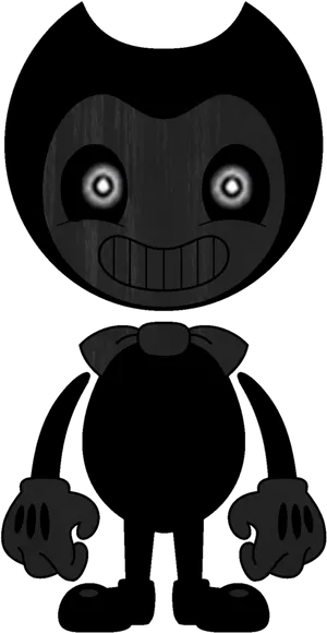 Bendy Cartoon Character Standing PNG Image