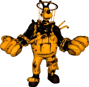 Bendy_ Character_ Model PNG Image