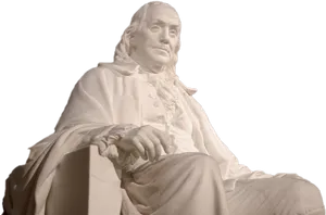 Benjamin Franklin Statue Sculpture PNG Image