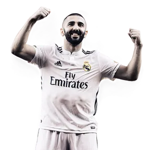 Benzema Historic Goal Celebration Png Rpe74 PNG Image