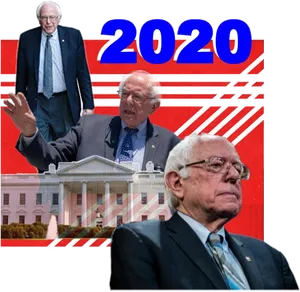 Bernie Sanders2020 Campaign Collage PNG Image