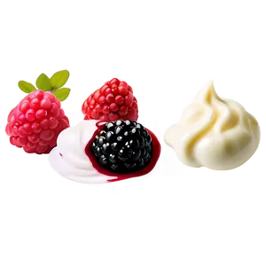 Berries And Cream Png 10 PNG Image