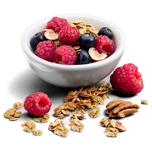 Berries And Granola Png 24 PNG Image