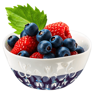 Berries in Bowl PNG huy PNG with transparent background