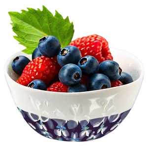 Berries In Bowl Png Huy PNG Image