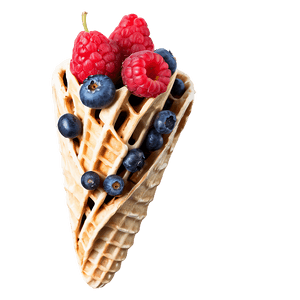 Berries in Waffle Cone PNG 06122024 PNG image with transparent background