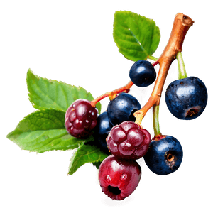 Berries on Pastel Background PNG 78 PNG image with transparent background