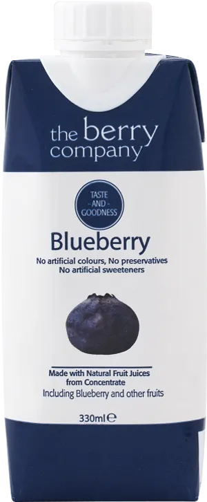 Berry Company Blueberry Juice Packaging PNG Image