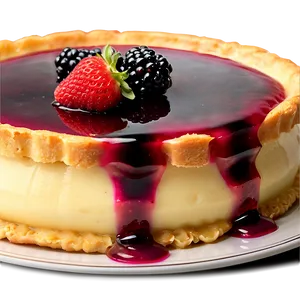 Berry-topped Flan Dessert Png 85 PNG Image