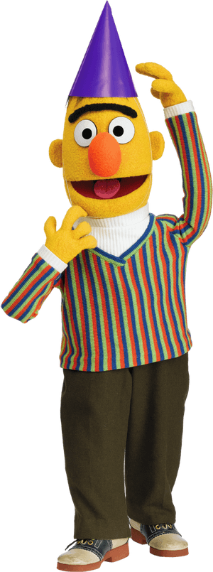 Clipart Birthday Big Bird - Bert Sesame Street Party, HD Png Download PNG image with transparent background