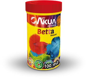 Betta Fish Food Container100ml PNG Image