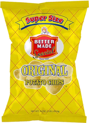 Better Made Special Original Potato Chips Super Size Pack PNG Image