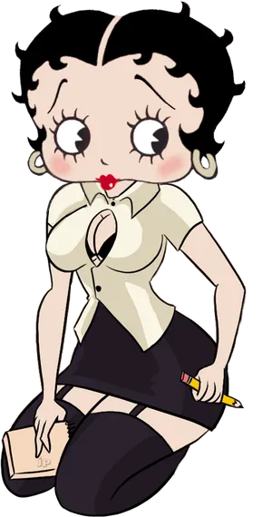 Betty Boop Classic Pose PNG Image