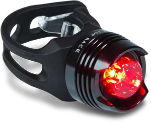 Bicycle Red Tail Light Illuminated PNG Image