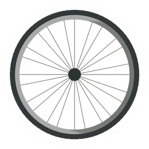 Bicycle Wheel Isolated Graphic PNG Image