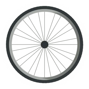 Bicycle Wheel Isolated Graphic PNG Image