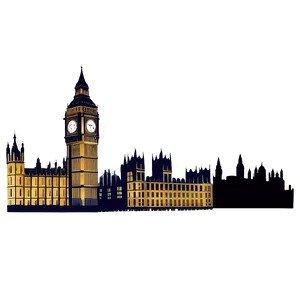 Big Ben And London Skyline Png Oma PNG Image