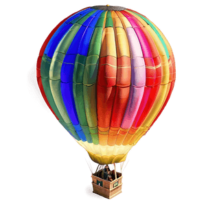 Big Colorful Hot Air Balloon PNG 33 PNG with transparent background