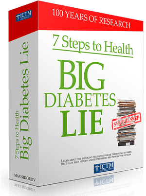 Big Diabetes Lie Book Cover PNG image with transparent background