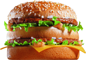 Mcdonald's Big Mac Close Up - Mcdonalds Big Mac Burger, HD Png Download PNG
