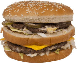 Big Mac Hamburger With Clear Background - Transparent Big Mac, HD Png Download PNG
