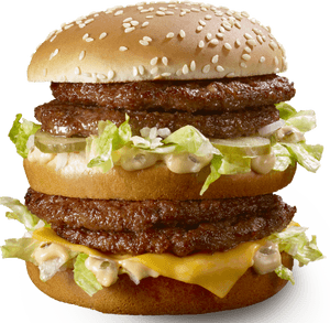 Double Big Mac With Bacon, HD Png Download PNG