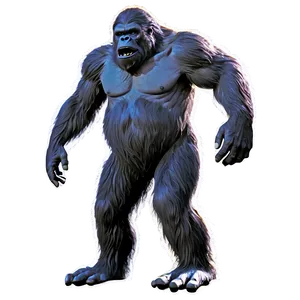 Bigfoot Warning Poster Png Nfr77 PNG Image