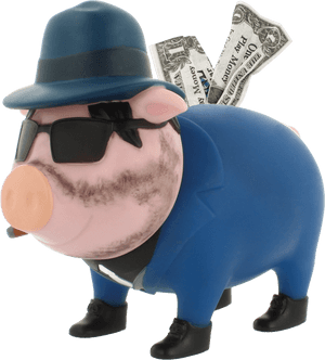 Biggys, Gangster Piggy Bank - Piggy Bank, HD Png Download PNG image with transparent background